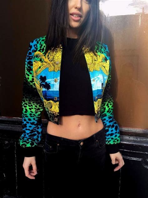 h&m versace bomber jacket